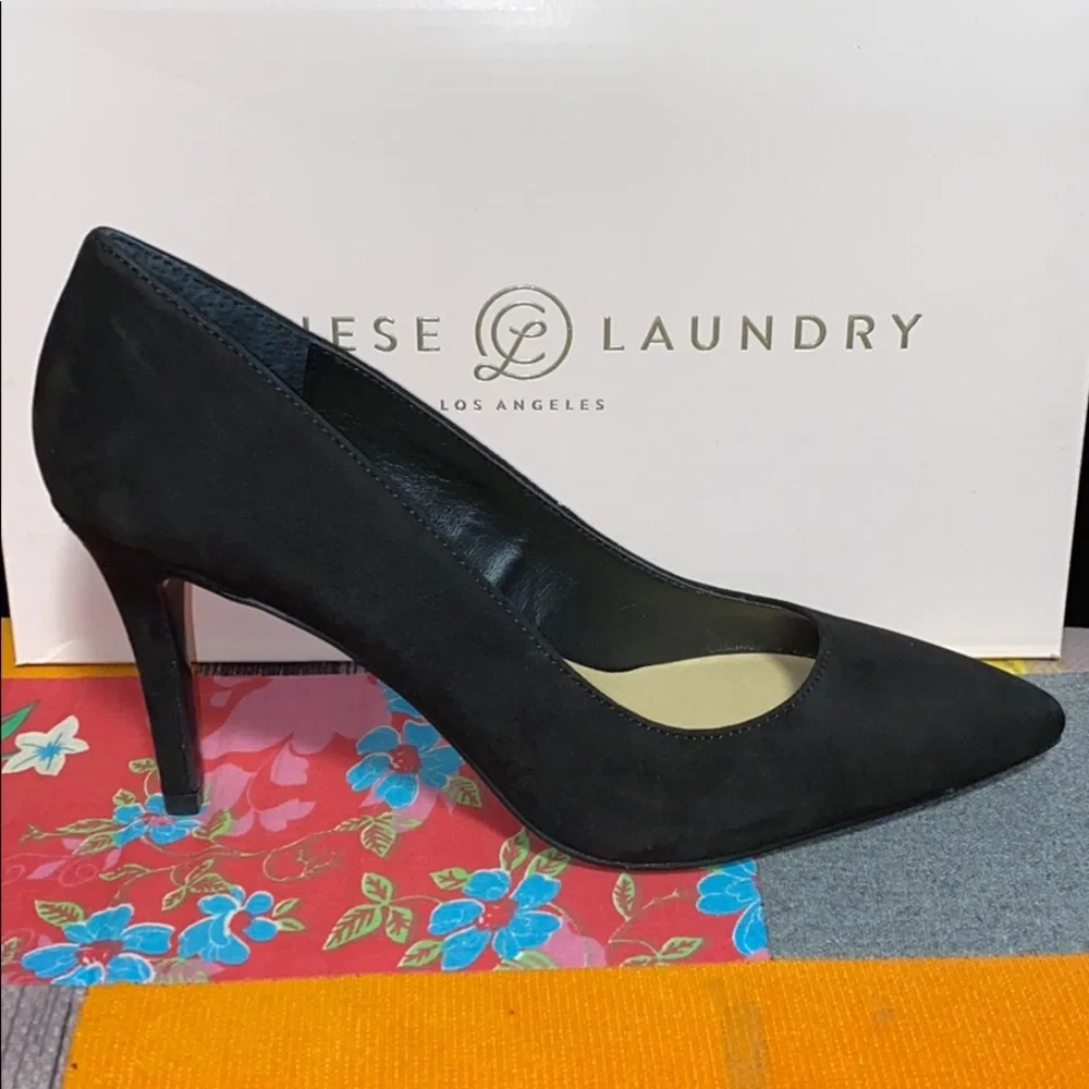 NIB CHINESE LAUNDRY RUTHY KID SUEDE POINT TOE HEEL